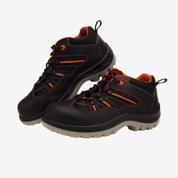 Executive Sporty Lace-Up Black Leather Safety Shoes Manufacturers & Suppliers in India